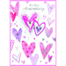 Our Anniversary Isabel's Garden Card SE32284