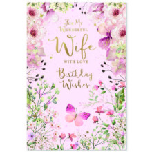 Wife Birthday Trad C50 Card SE32286