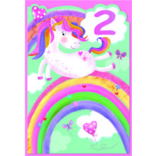 Age 2 Girl C50 Card SE32304