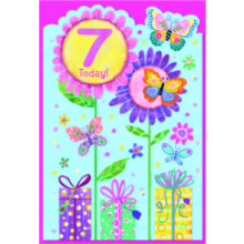 Age 7 Girl C50 Card SE32306