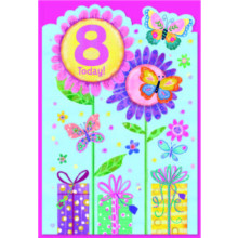 Age 8 Girl C50 Card SE32306