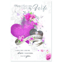 Wife Anniversary Trad C50 Card SE32323