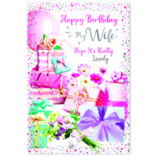 Wife Birthday Trad C50 Card SE32346