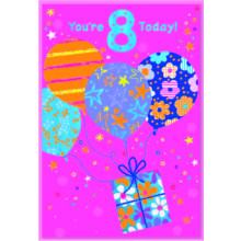 Age 8 Girl C50 Card SE32359