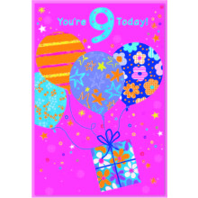 Age 9 Girl C50 Card SE32359