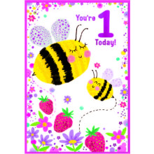 Age 1 Girl C50 Card SE32435