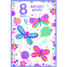 Age 8 Girl C50 Card SE32438