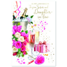 Son & Daughter-In-Law Anniversary Trad C50 Card SE32454