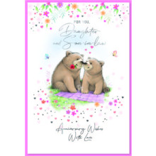 Daughter & Son-In-Law Anniversary Cute C50 Card SE32455