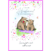 Husband Anniversary Cute C50 Card SE32455