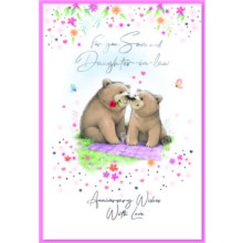 Son & Daughter-In-Law Anniversary Cute C50 Card SE32455