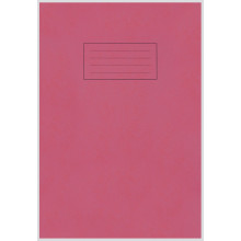Silvine Exercise Book A4 Red 80pg 75gsm