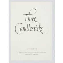 Three Candlesticks A5 White Writing Pads
