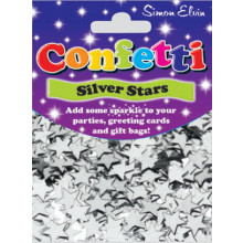 Confetti Silver Stars CON818