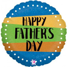 Colour Bands Fathers Day Foil Balloon
