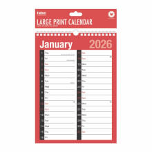 DH0806 R&B Spiral Large Print Calendar MTV