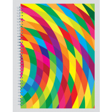 A4 Polyprop Abstract Wire Notebook