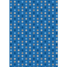 Flat Gift Wrap Blue Dots GW2624
