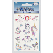 Artpaper Stickers Glitter Unicorns AP02