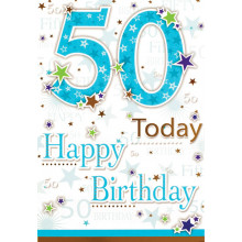 Greetings Cards 50th Male