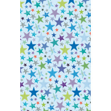 Flat Gift Wrap Blue Stars GW2616