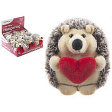 Hedgehog With Love Heart 15cm