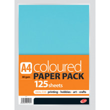A4 Coloured Craft Paper 80gsm 125 Sheets