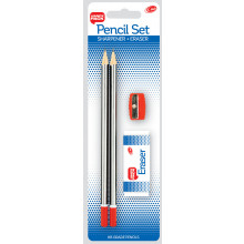 Club Pencil, Sharpener & Eraser Set