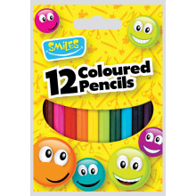 Smiles 12xHalf Length Coloured Pencils