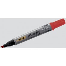 Bic Permanent Markers Chisel Tip Red
