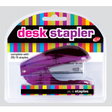 Translucent Desk Stapler w/ 26/6 Staples