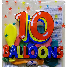 Balloons Pack 10 Asst