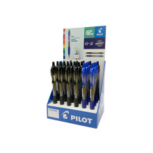 Pilot G-2 Retractable Rollerball Gel Pens Blue/Black Display