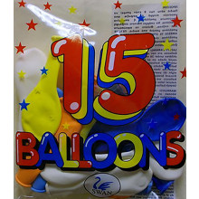 Balloons Pack 15 Asst