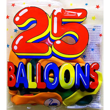 Balloons Pack 25 Asst