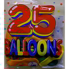 Balloons Pack 25 Asst