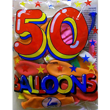 Balloons Pack 50 Asst