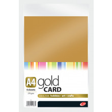 A4 Gold Card 4 Sheets 270gsm