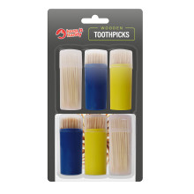 Wooden Cocktail Sticks Toothpicks 6x100 Pack