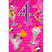 Age 4 Girl Cards 50JA113N