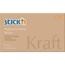 Stick N Reposition Kraft Notes 127x76mm
