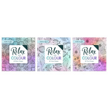 Relax With Colour Adult Colouring Book Series 1, 3 Designs