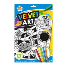 Velvet Art Activity Sheets 2 Different Designs