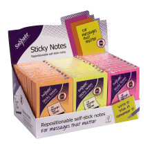 Snopake Neon Sticky Notes 76 x 50mm Assorted