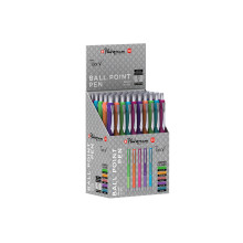 Platignum Tixx V Ballpoint Pen Display Assorted Colours