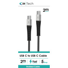 Braided Cable USB C to USB C 2M