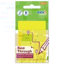 Clearnote See Thru Neon Sticky Note Yellow 76 X 51mm 50 Sheets