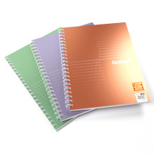 A4 Luxpad Metallic Notebook 200 Pages Asst