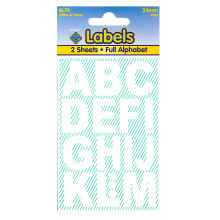 Self Adhesive White Vinyl Letters 24mm