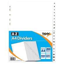 A4 Poly A-Z Index Dividers